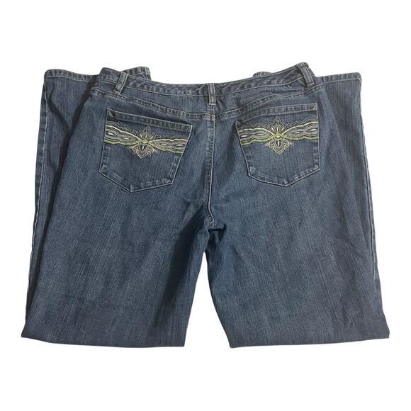 Talbots Womens Jeans Size 14 Blue Staight Leg High Rise Medium Wash Denim Jeans - Picture 5 of 13